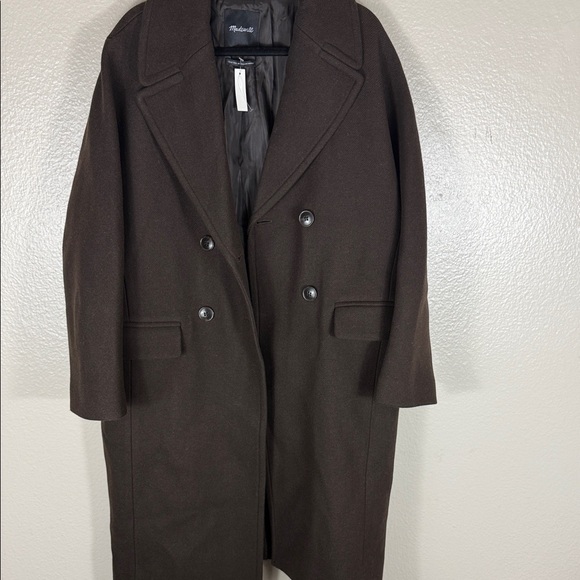 Madewell The Gianna Coat in Insuluxe Fabric Cold Brew - Picture 6 of 13